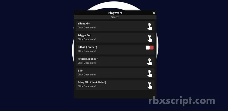 Flag Wars: Silent Aim, Trigger Bot, Hitboxes - Flag Wars script preview