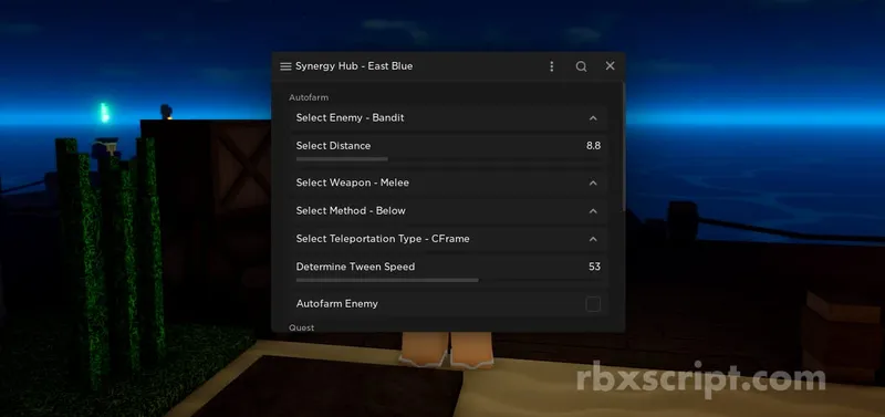 Pixel Piece: Auto Farm Enemy, Auto Quest, Auto Stats - Pixel Piece script preview