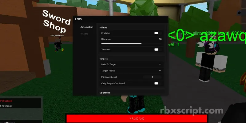 The Legendary Swords RPG Rescripted: Kill-Aura, Auto Rebirth, Auto Equip - The Legendary Swords RPG Rescripted script preview