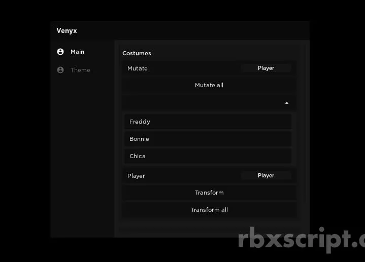 Fredbear's Mega Roleplay | Transform All, Mutate Player or all, Animatronic - Fredbear's Mega Roleplay | Transform All, Mutate Player or all, Animatronic script preview