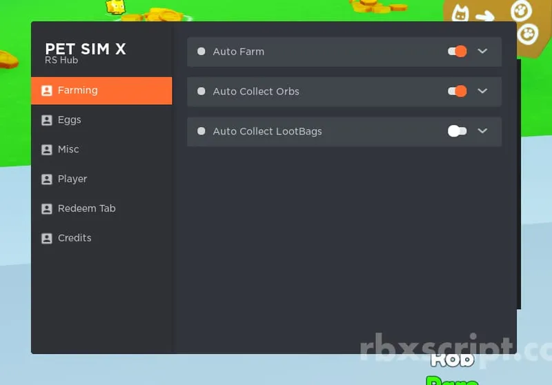 Pet Simulator X [Auto Hatch, AutoFarm] - Pet Simulator X [Auto Hatch, AutoFarm] script preview