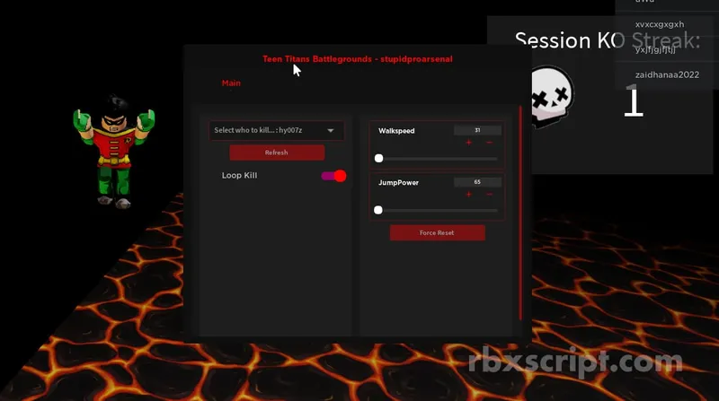 Teen Titans Battlegrounds [Kill Players, WalkSзeed, JumpPower] - Teen Titans Battlegrounds [Kill Players, WalkSзeed, JumpPower] script preview