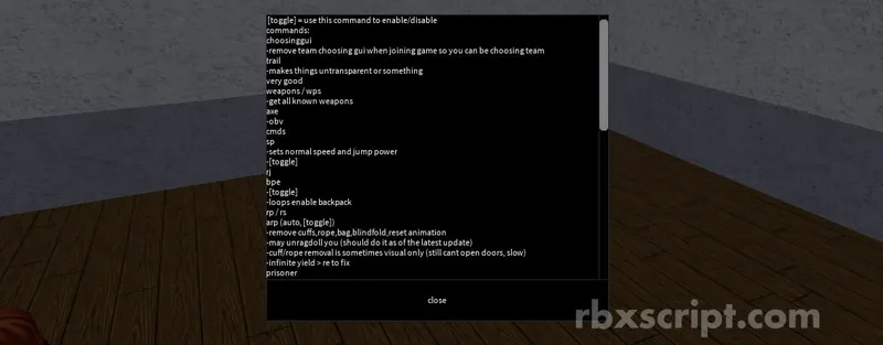 TLK Prison: Admin Cmds - TLK Prison script preview
