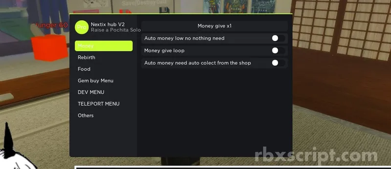 Raise a Pochita: Auto-Farm, Auto Rebirth &amp; More - Raise a Pochita script preview