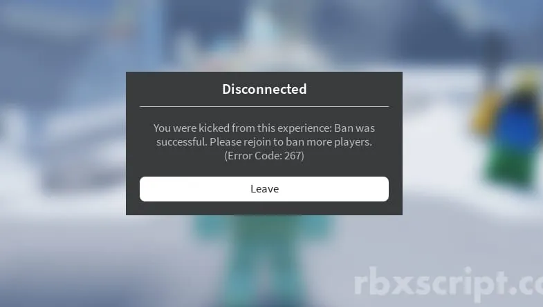 Clean Up Roblox! Ban selected Player - Clean Up Roblox! Ban selected Player script preview