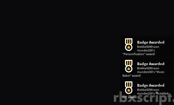 Windows 10 OS: Get Badges - Windows 10 OS script preview