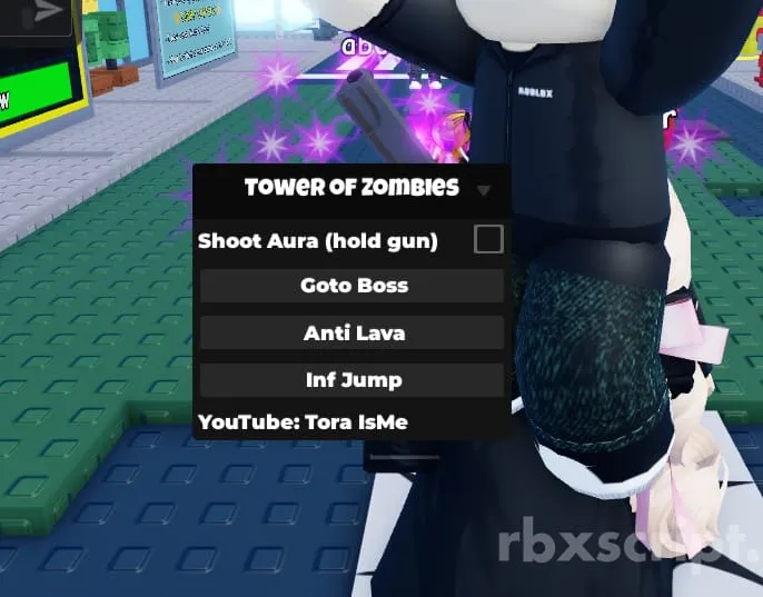 Tower of Zombies: Kill Aura, Inf Ammo - Tower of Zombies script preview