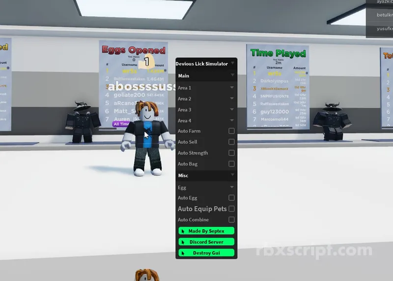 Devious Lick Simulator [Auto Farm, Auto Sell, Auto Strength] - Devious Lick Simulator [Auto Farm, Auto Sell, Auto Strength] script preview