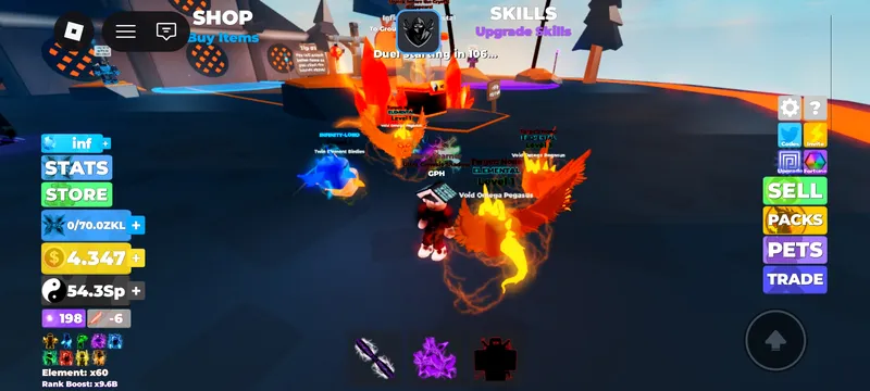 Script for inf money and gems: he's resets your progress, but second click - inf money! your can buy ALL - ninja legends script preview