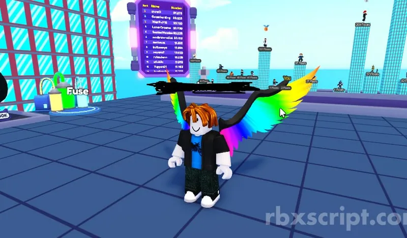 Building towers to fly farther: Infinite Money - Building towers to fly farther script preview