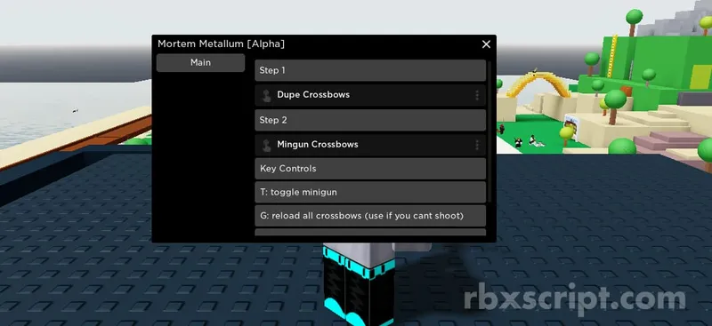 Mortem Metallum: Crossbow to Minigun - Mortem Metallum script preview