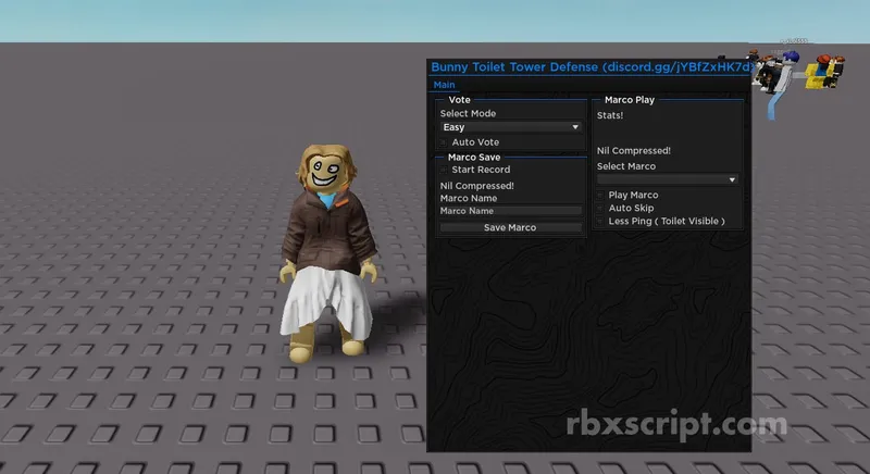 Toilet Tower Defense: Auto Play, Auto Vote &amp; More - Toilet Tower Defense script preview