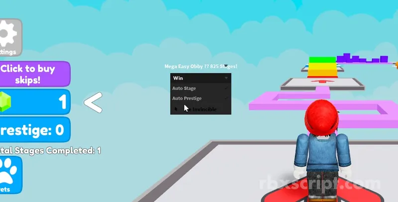 Mega Easy Obby: Invisible, Auto Prestige, Auto Stage - Mega Easy Obby script preview