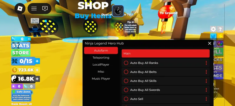 Good script, auto money, speed, unlock all island, element and more... - Ninja legends script Script NOT VERIFIED script preview