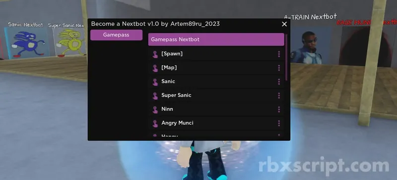 Become a Nextbot: Free Gamepasses - Become a Nextbot script preview