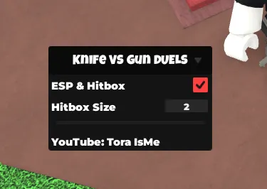This Knife VS Gun DUELS Script for Roblox executors includes adjustable Hitbox settings for easier hits and Player ESP to track enemies, giving you a clear advantage in every duel. - knife vs gun duels script preview