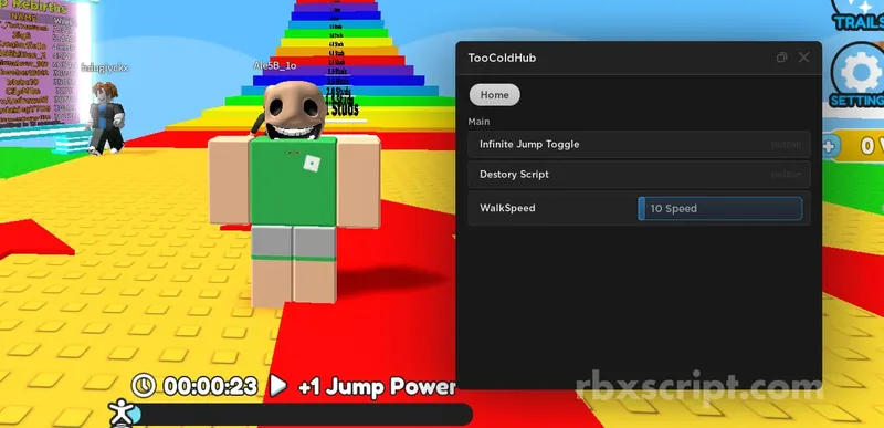 Easy Stud Jumps Obby: Inf Jumps, Walkspeed - Easy Stud Jumps Obby script preview
