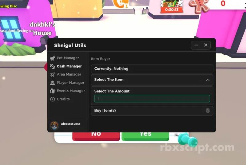 Adopt Me: Pet Manager, Cash Manager, Event Manager - Adopt Me script preview