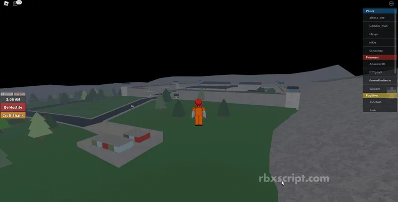 Redwood Prison: Prison Life Map - Redwood Prison script preview