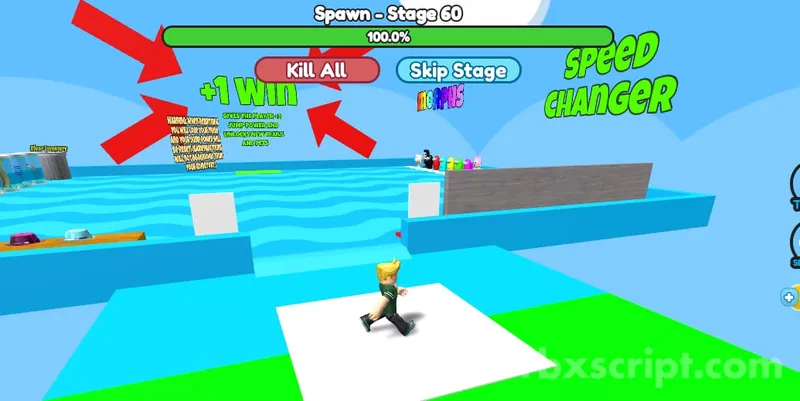 Easy Stud Jump Obby: Insta Complete It All And Complete Spawn Stages - Easy Stud Jump Obby script preview