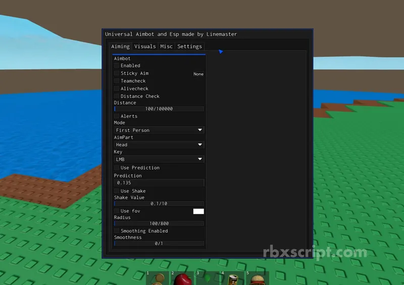 Roblox: Universal Aimbot - Roblox script preview