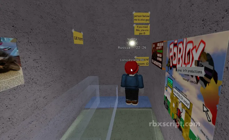 flex your weather: Go to secret room - flex your weather script preview