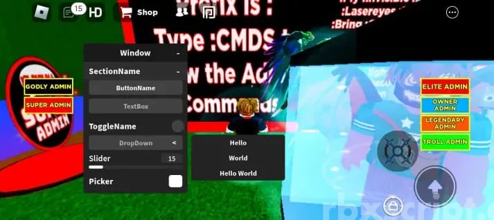 Universal UI Library Mobile Script - Universal script preview
