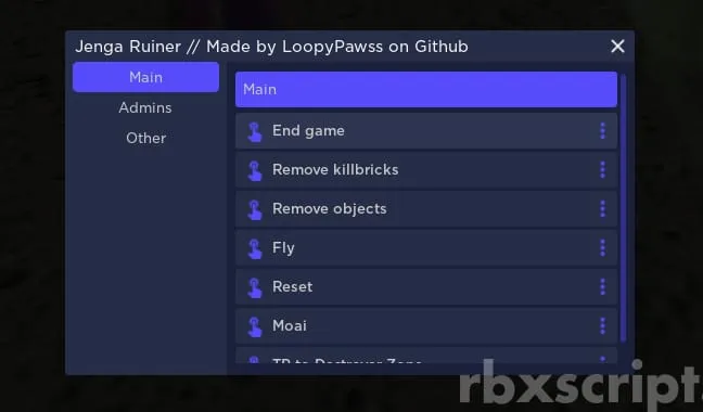 Jenga [End Game, Moai] - Jenga [End Game, Moai] script preview