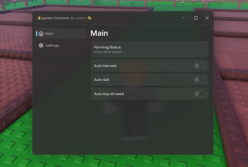 Simple script for Garden Horizons on Auto Harvest, Auto Sell and Auto Buy All Seed - Garden Horizons Script script preview