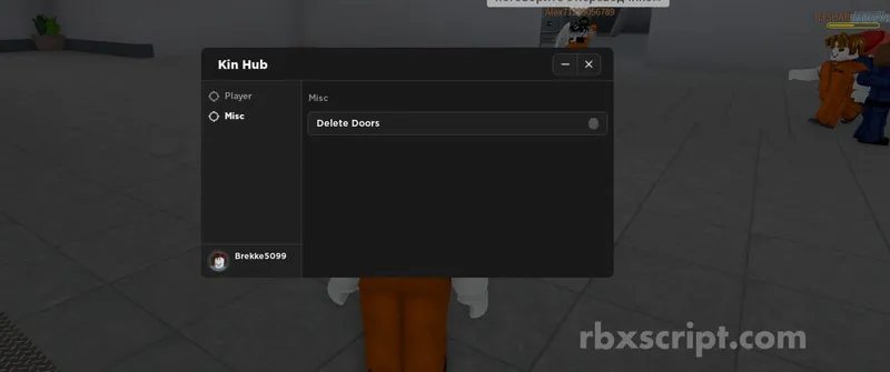 Prison Life: Walkspeed, Delete All Doors - Prison Life script preview