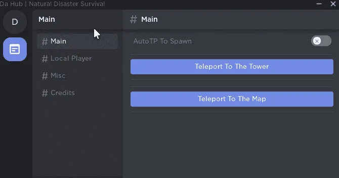 Natural Disaster Survival [Auto safe/Tp/Speed] - Natural Disaster Survival [Auto safe/Tp/Speed] script preview