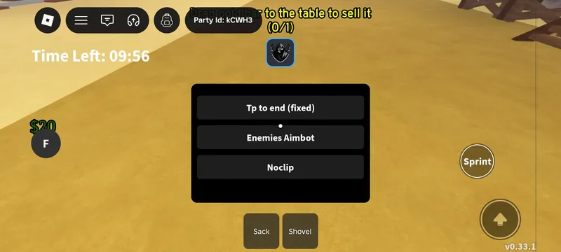 Good script with three functions: tp to end, aimbot and noclip! (need wait a ten minutes, if you want win!) - Dead Rails script preview