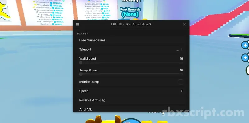 Pet Simulator X [New GUI LKHUB] - Pet Simulator X [New GUI LKHUB] script preview