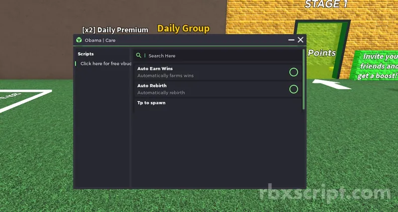 Every Second  You Get +1 Points: Auto Farm Wins, Auto Farm Rebirths - Every Second  You Get +1 Points script preview