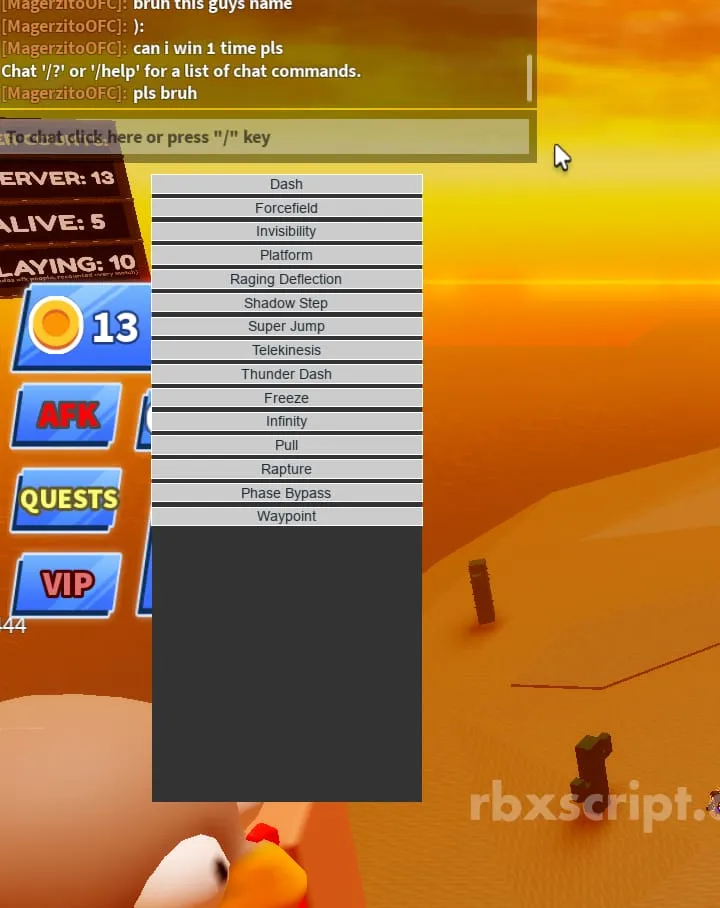 Blade Ball: Unlock All Abilities - Blade Ball script preview
