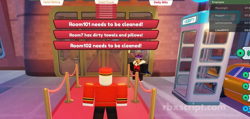 Hotel Simulator: Infinite Kitchen Supplies - Hotel Simulator script preview