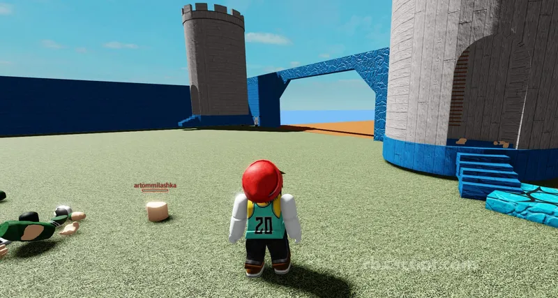 Red vs Blue Gun Battle: Press E to Kill All - Red vs Blue Gun Battle script preview