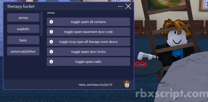 Therapy - Universal script preview