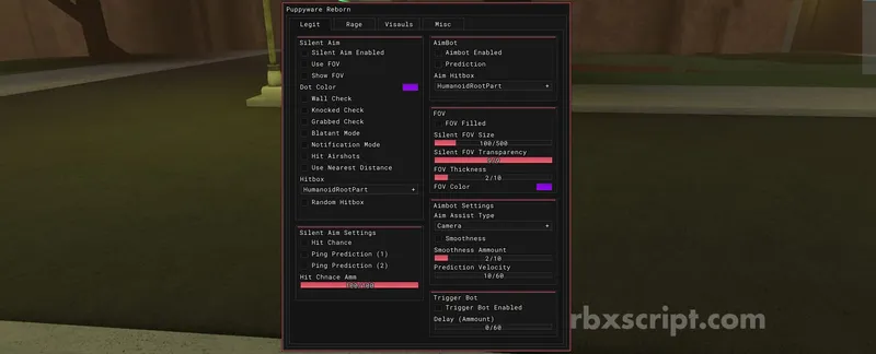 Da Hood: Silent Aim, Aimbot, Hitboxes - Da Hood script preview