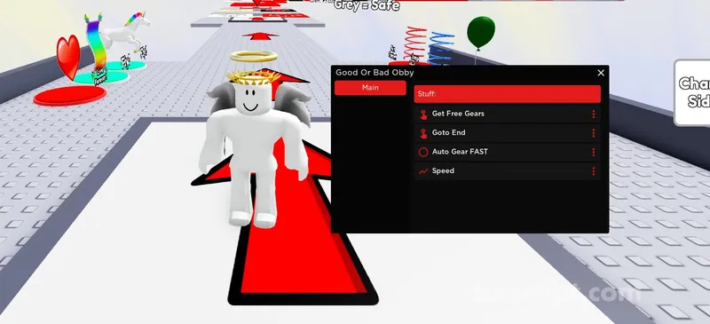 Good Or Bad Obby: Speed Hack, Auto Get Gears, Go To End - Good Or Bad Obby script preview