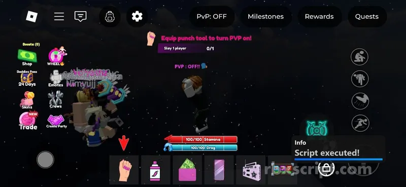 Baddies: Auto farm slays/stomps - Baddies script preview