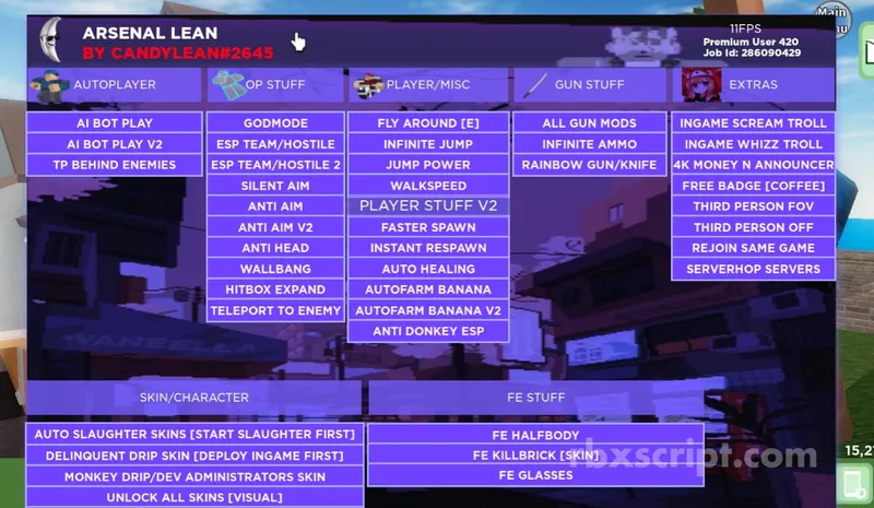 Arsenal: Hitbox Expander, Unlock All Melee &amp; More Mobile Scripts - Arsenal script preview