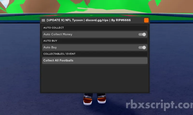 NFL Tycoon: Auto Collect Money, Auto Buy, Collect All Footballs - NFL Tycoon script preview