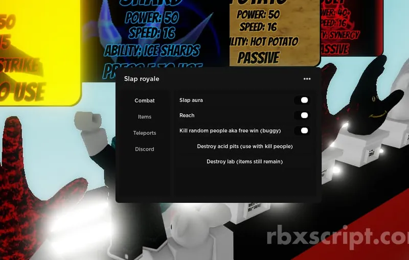 Slap Battles [Kill Aura, Kill Random player, Get All Items] - Slap Battles [Kill Aura, Kill Random player, Get All Items] script preview