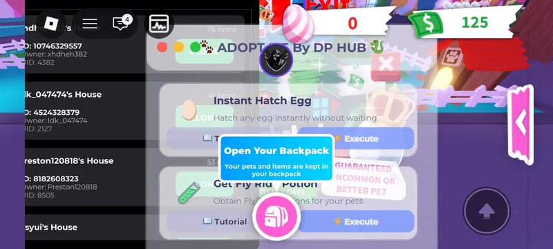Adopt Me script with good features - Adopt Me! script preview