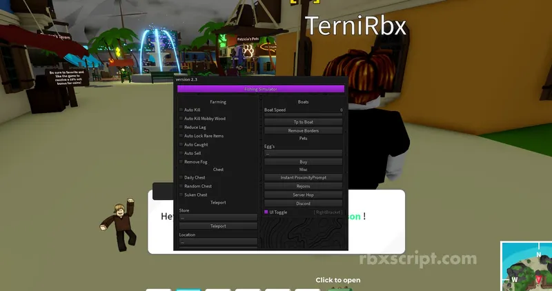 Fishing Simulator: Auto Farm, Auto Fish, Auto Sell - Fishing Simulator script preview