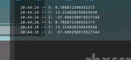 Universal XYZ Position Printer - Universal script preview