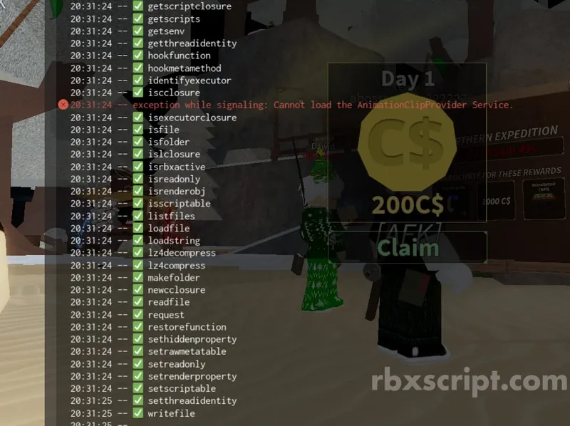 Roblox: fake sUNC Test - Roblox script preview