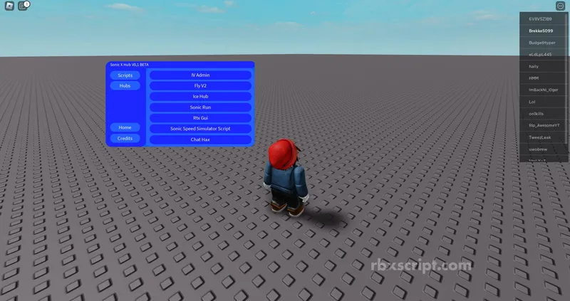 Sonic X Hub: Fly, RTX &amp; More - Sonic X Hub script preview