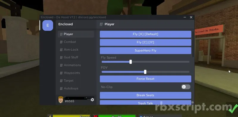 Da Hood: Enclosed Leak Gui - Da Hood script preview